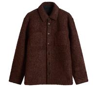 Wax London Men's Mount Reversible Boucle Overshirt Brown