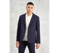 Wax London Mens Navy Fintry Seersucker Blazer