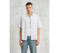 Wax London Mens White Kew Stripe Shirt