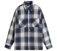 Wax London Men's Whiting Beatnik Overshirt Marine