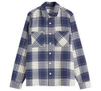 Wax London Men's Whiting Beatnik Overshirt Marine