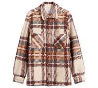 Wax London Men's Whiting Check Wool Bobble Overshirt Ecru/Multi