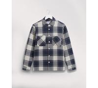 Wax London Mens Marine Whiting Beatnik Overshirt