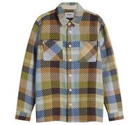 Wax London Men's Whiting Pike Check Overshirt Khaki/Multi