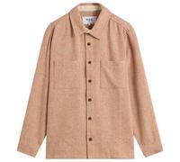 Wax London Men's Whiting Wool Fleck Overshirt Rust/Multi