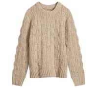 Wax London Men's Wilde Checker Leaf Jumper Natural