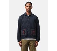Wax London Mews Jacket (Cotton Linen Twill) - Navy Blue - Navy Blue / XL