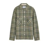 Wax London Whiting Checked Wool-blend Overshirt - Green - M