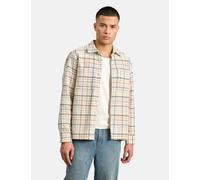 Wax London Whiting Overshirt (Yard Check) - Ecru/Multi - Ecru / L