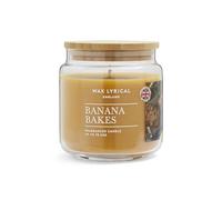 Wax Lyrical Banana Bakes, Medium Jar Candle, Up to 75 Hour Burn Time, Yellow
