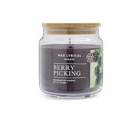 Wax Lyrical Berry Picking Medium Jar Candle, Up to 75 Hour Burn Time, Purple