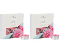 Wax Lyrical Bold Camellia Tealights, Pink (Pack of 2)