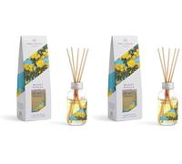 Wax Lyrical Bright Mimosa Reed Diffuser 40ml, Yellow (Pack of 2)