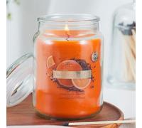 Wax Lyrical Chocolate Orange Scented Candle, Glass Jar with Lid, 95 Hours Burn Time