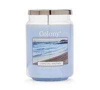 Wax Lyrical, Colony Coastal Waters Large Candle, Burn Time of Up 100 Hours, Blue