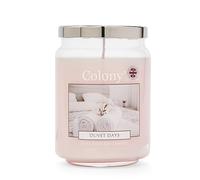 Wax Lyrical, Colony Duvet Days Large Candle, Burn Time of Up 100 Hours, Pink