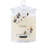 Wax Lyrical Colony Glass Jar Candle Large Cotton Flower 84 Hours Burn Time