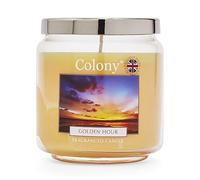 Wax Lyrical, Colony Golden Hour Medium Candle Jar, Burn Time of Up to 75 Hours, Orange