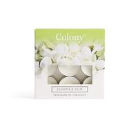 Wax Lyrical, Colony Jasmine & Oud Tealights, White