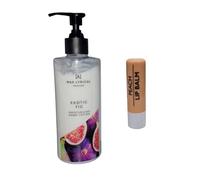 Wax Lyrical Exotic Fig Moisturising Hand Lotion 300ML With Free Peach Lip Balm