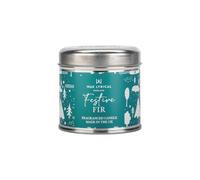 Wax Lyrical Festive Fir Candle Tin | Refreshing Woods Fragrance | Up to 35 Hours Burn time, White