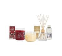 Wax Lyrical Festive Fragrance Collection, Six-Piece Set | Black Cherry, Let's Celebrate and Season to Sparkle Scents, Candles, Wax Melts and a Diffuser with a Refill