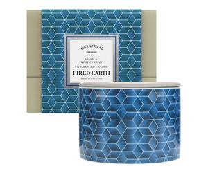 Wax Lyrical Fired Earth Fragranced 2 Wick Ceramic Candle Jar Assam & White Cedar