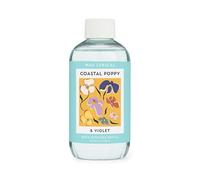 Wax Lyrical Flower Market Coastal Poppy & Violet Reed Diffuser Refill - 200ml | Bright Floral Fragrance with Pear & Violet | Made in England