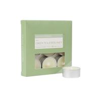 Wax Lyrical Green Tea & Bergamot Small Tea Lights, Pack Of 9