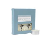 Wax Lyrical Linen & Cashmere Small Tea Lights, Pack Of 9