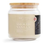 Wax Lyrical Medium Jar Candle - Smoked Vanilla, Up to 75 Hour Burn Time | Pink Pepper, Spicy Rum and Smoky Leather Scents, For Living Rooms and Home Offices