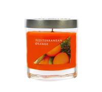 WAX LYRICAL Medium Wax Fill Candle Mediterranean Orange. Burn Time Approx 50 Hours Jar, Silver