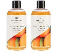 WAX LYRICAL Reed Diffuser Refill 200ml Mediterranean Orange (Pack of 2)