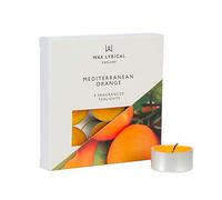 Wax Lyrical Scented Tealight Candles, Box of 9, Mediterranean Orange