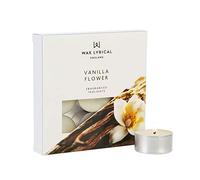 Wax Lyrical Scented Tealight Candles, Box of 9, Vanilla Flower, Cream
