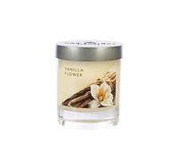 Wax Lyrical Small Jar Candle - Vanilla Flower, Up to 35 Hour Burn Time | Butter, Vanilla, Musk, Tonka, White Lily Scents, Single Wick with Sweet Creamy Aroma, For Living Rooms and Home Offices