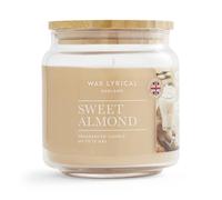Wax Lyrical Sweet Almond, Medium Jar Candle, Up to 75 Hour Burn Time, Brown