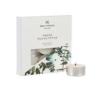 Wax Lyrical Box of 9 Scented Tealights, Fresh Eucalyptus, Multi, One Size, (WLE3019)