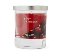 Wax Lyrical Tipsy Cranberry Small Candle, Up to 35hrs, Red