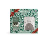 Wax Lyrical Under The Mistletoe Gift Set, White Ceramic Wax Melt Burner & Luxury Festive Fragrances,