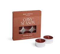 Wax Lyrical Winter Apple Tealights | Spiced Red Apple Scent | Fruit & Caramel Notes | Box of 9 Tealight Candles