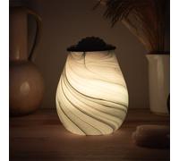 Wax Melt Burner Electric Desire Aroma Lamp Marble Effect Colour Changing Led