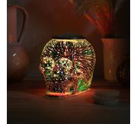 Wax Melt Burner Electric Desire Aroma Lamp Skull Design Colour Changing Led