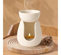 Wax Melt Burner, Essential Oil Burner Wax Melt Burners Tea Light, Heat-Resistant Removable Bowl Candle Scented Diffuser for Spa Home Yoga Meditation, Birthdays/Housewarmings/Xmas Gift Set