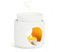 Wax Melt Burners,Ceramic Essential Oil Burner,Wax Melt Burner With Tealight Holder, Wax Burner For Essential Oils With Removable Bowl, Wax Burners For Home, Spa, Yoga & Meditation,Relaxing Gift