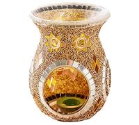 Wax Melt Burners Tea Light, Turkish Style Oil Burner, Stained Glass Fragrance Oil Burners For Oils, Tealight Candle Holders Burners, Aroma Diffuser For Home Table Decoration