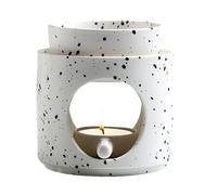 Wax Melt Oil Burner, Ceramic Oil Burner Aromatherapy Diffuser Wirh Candle Dish, Candle Holder Scented Diffuser, For Birthday, Christmas, Housewarming Parties