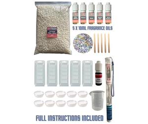 Wax Melt Starter Kit- Perfume scents, Kit 1 - All the Ingredients You Need and Step by Step Instructions for Making and producing Your own Wax Melts at Home.