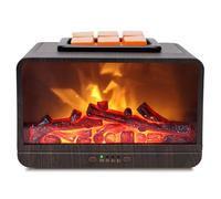 Wax Melt Warmer - 3D Dynamic Flame Fireplace Wax Warmer Electric Wax Burner, Wax Melter for Scented Wax with 4 Timer Auto Shut Off PTC Heating Oil Burner for Home Fragrance Office Decor Gift
