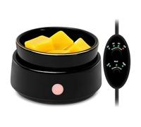 Wax Melt Warmer Candle Warmer - Electric 4-in-1 Ceramic Wax Burner Melter with Timer & Auto Shut-Off for Scented Wax Melts, Candle Jars, Essential Oil, Coffee Home Office Bedroom Decor Gift (Black)